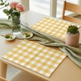 thumbnail image 3 of Yellow Buffalo Check Plaid Placemats Set of 4 Farmhouse Style Place Mats Table Mats Kitchen Dining Home Outdoor Party Table Decoration, 3 of 9