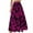 Hot Pink, variant on Njagoc3 Womens High-Waisted Blue Leaf Print Flared Maxi Skirt with Bold Patterns for Summer Garden Parties & Vacation Looks