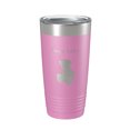 thumbnail image 1 of Deep Lake Map Tumbler Travel Mug Insulated Laser Engraved Coffee Cup Illinois 20 oz Light Purple, 1 of 1
