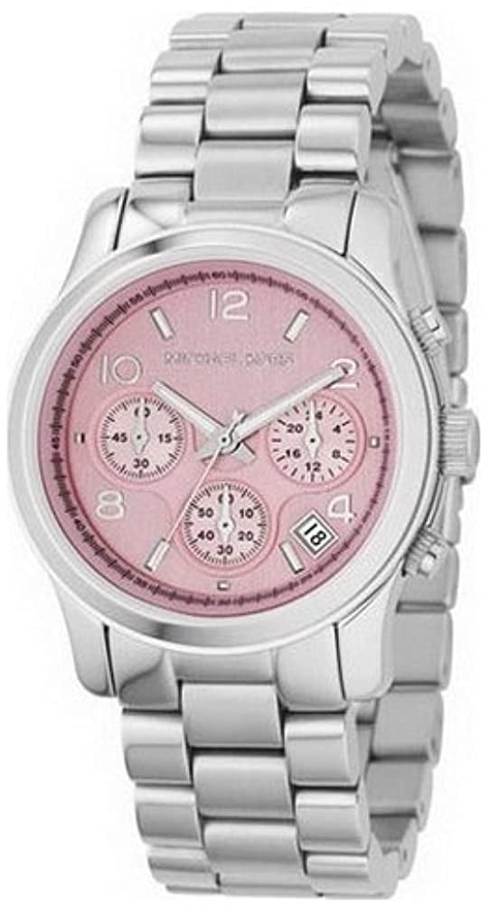 Pink face mk watch elkum