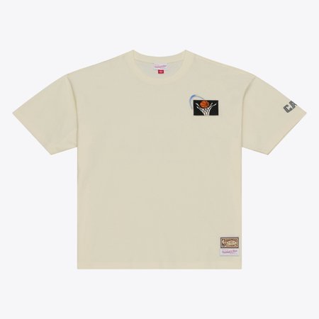 Men's Mitchell & Ness Oatmeal Cleveland Cavaliers Heritage Hues Oversized T-Shirt