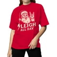 thumbnail image 2 of Rockin' Santa Sleigh All Day Women's T-shirt, 2 of 3