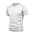 thumbnail image 5 of LEKWK Mens Shirts Short Sleeve Crewneck Casual Athletic Shirts Lightweight Loose Fit Comfy Basic Tees Summer Fashion Workout Daily Wear, 5 of 8