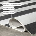 thumbnail image 3 of nuLOOM Christa Striped Indoor/Outdoor Area Rug, 3' x 5', Christa Black, 3 of 9