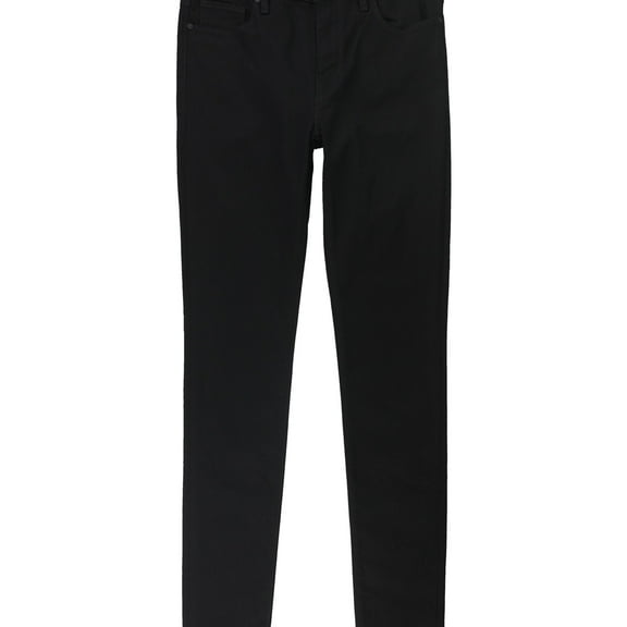 Hudson Womens Nico Mid Rise Skinny Fit Jeans, Black, 28