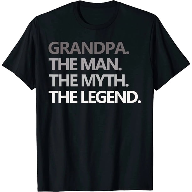 Camiseta para Mujer - Abuelo: El Hombre, El Mito, La Leyenda - Regalo para Día del Padre o Vacaciones