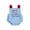 Blue, variant on BemeyourBBs Newborn Baby Girl Boy 4th of July Outfit God Bless America Baby Clothes Patriot Independent Day Summer Bubble Romper Overalls Sleeveless Embroidery Letters Flag Bodysuit Jumpsuit Overalls