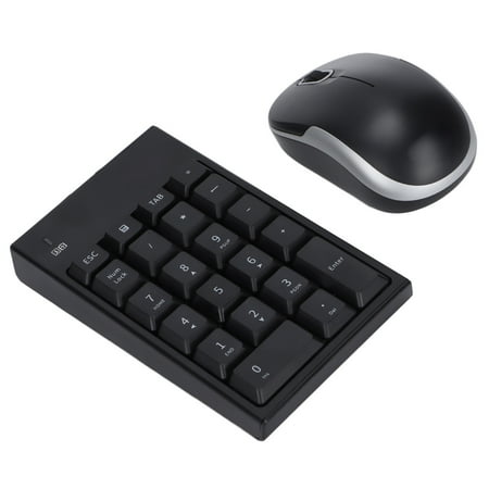 Wireless Keypad,Numeric Keyboard Mouse Set Number Pad Mute Keyboard ...