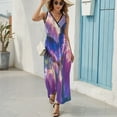 thumbnail image 6 of Vibe Blooming Tulips Sleeveless Dress Female Clothing Dress Women Summer 2025 Dress, 6 of 7