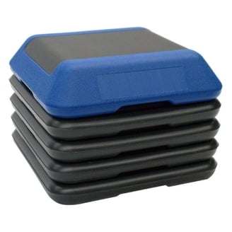 Aerobic step verstelbaar zwart-grijs 80x31x20 cm fitness tool