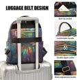 thumbnail image 4 of JIALIOU Mini Backpack Purse for Women Quilted Casual Daypack Small Travel Shoulder Bag, Colorful Dragonflies, 4 of 7