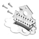 thumbnail image 1 of AURARMLET 1Jgo Colgadura Metálica Para Con Tornillos Acero Inoxidable Sonido Fuerte, 1 of 7