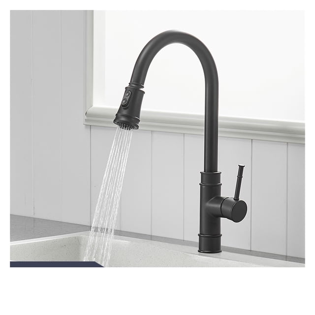Gold Kitchen Faucets Silver Single Handle Pull Out Kitchen Tap Single Hole Handle Swivel Degree Water Mixer Tap Mixer Tap ,Effortless Installation