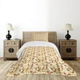thumbnail image 4 of Ambesonne Jazz Music Quilted Bedspread Set 2 Pcs, Folk Music Ensemble, Twin Size, Multicolor, 4 of 5