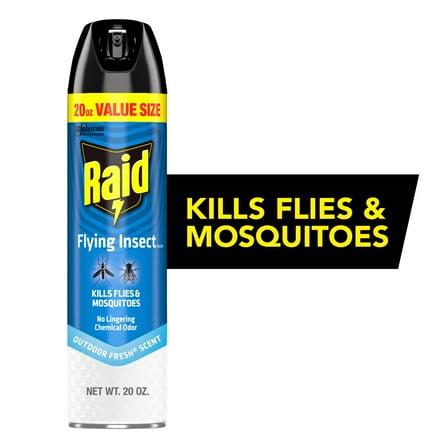 Raid Flying Insect Killer 7, Insecticide Spray, Outdoor Fresh Scent, 20 oz