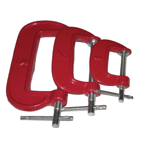 3pc C-Clamp set, 1", 2", & 3"