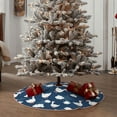 thumbnail image 4 of Rateoe Cute Goose On Blue Sky Pattern Christmas Tree Skirt with Ties , Christmas Tree Decorations, Farmhouse Christmas Decor Xmas Holiday Decorations-30", 4 of 6