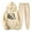 Beige2, variant on SHTXOZHI 2 Piece Sets for Women Graphic Sweatsuit Long Sleeve Hoodies Jogger Sweatpants Matching Set