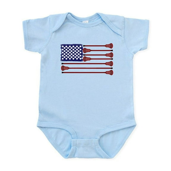 CafePress - Lacrosse Americasgame Infant Bodysuit - Baby Light Bodysuit, Size Newborn - 24 Months