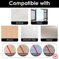 thumbnail image 6 of DODAMOUR 2 Pack Curtain Holdbacks Adhesive, Wall Mounted Curtain Tiebacks No Drill, Metal L Shaped Curtain Hooks for Home Decorative Curtain Decor (Silver), 6 of 6