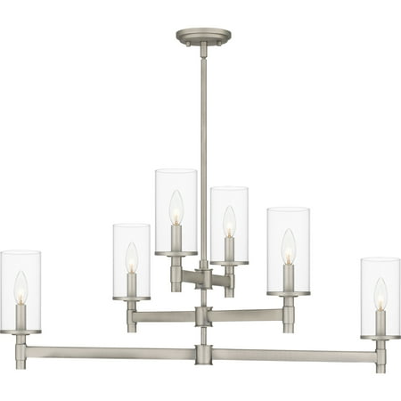 

Quoizel Qch5578 6 Light 36 Wide Pillar Candle Style Chandelier - Nickel