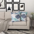 thumbnail image 5 of Summer Coastal Throw Pillow Covers Set of 2 Farmhouse Coral Branch Ocean Themed Pillowcase Soft Cotton Square Cushion Covers for Home Couch Sofa Patio Bedroom 20X 20 Inches, 5 of 6