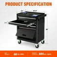 thumbnail image 5 of POVANLI  4-Drawer Rolling Tool Chest with Wheels Multifunctional Tool Chest Portable Tool Storage Cabinet with Locking System for Garage Workshop Warehouse Repair Shop, 5 of 6