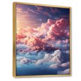 thumbnail image 2 of Designart "Celestial Beauty Muted Pink and Blue Sky III" Landscape & Nature Floater Framed Wall Art Print, 2 of 7