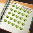 thumbnail image 5 of Sesame Street Oscar the Grouch Face Heart Shaped Planner Calendar Scrapbook Craft Stickers, 5 of 6