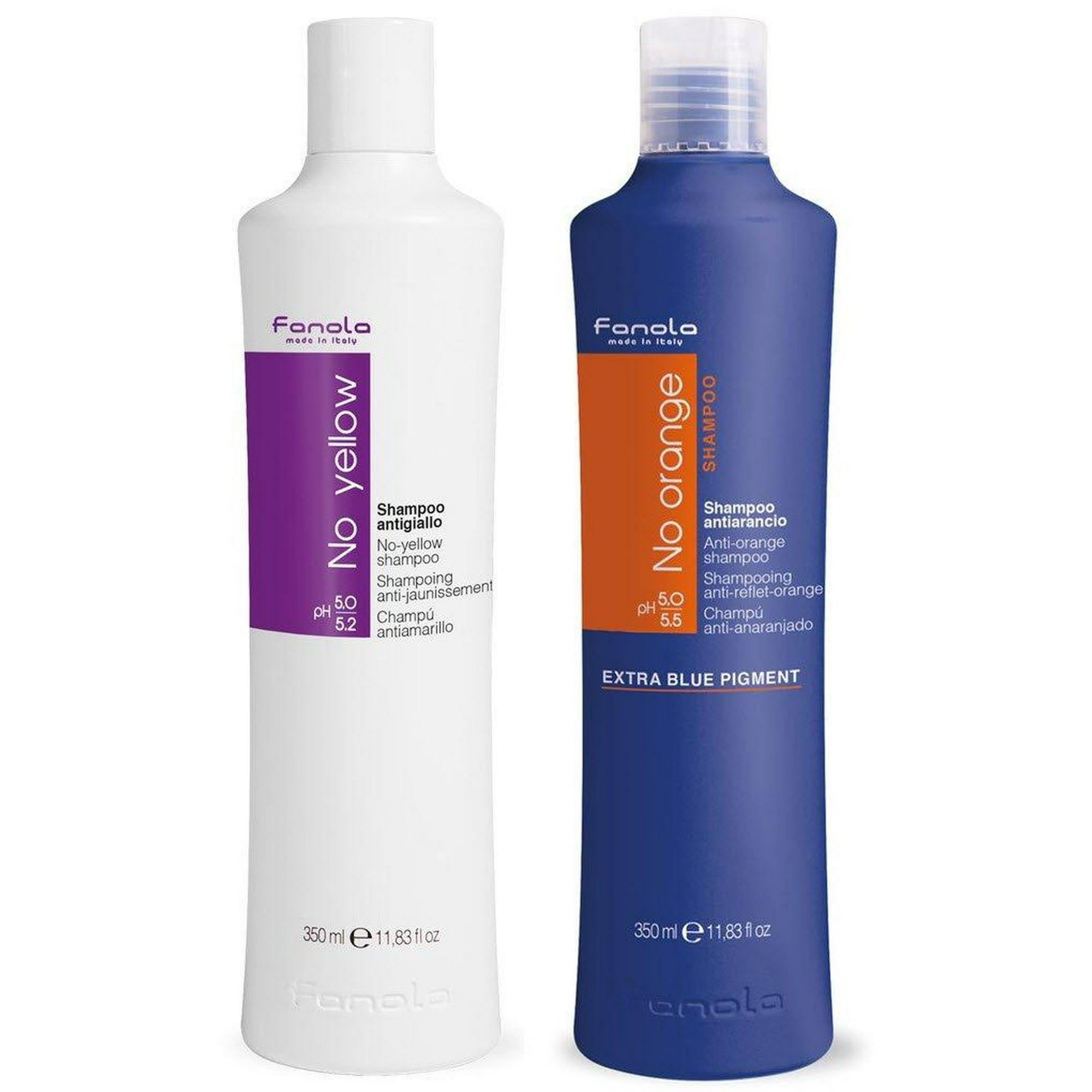 Fanola No Yellow and No Orange Shampoo Package, 350 ml 350 ml