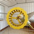 thumbnail image 4 of XQWJWLA Bird Rotating Perch Toys,Wooden Bird Exercise Wheel Parrot Toys, Bird Running Wheel Toys, Bird Cage Accessories for Parakeet, Cockatiel, Budgerigar,Conures, Lovebirds(#A), 4 of 6