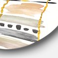 thumbnail image 2 of Designart 'Abstract Gold Birch Trees I' Art Mural en Métal Glam, 2 of 3