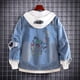thumbnail image 5 of JoJo's Bizarre Adventure Chaquetas vaqueras Anime Fifures Hole Coat Sudaderas Para Hombres Jean Cosplay disfraces regalos de navidad, 5 of 5