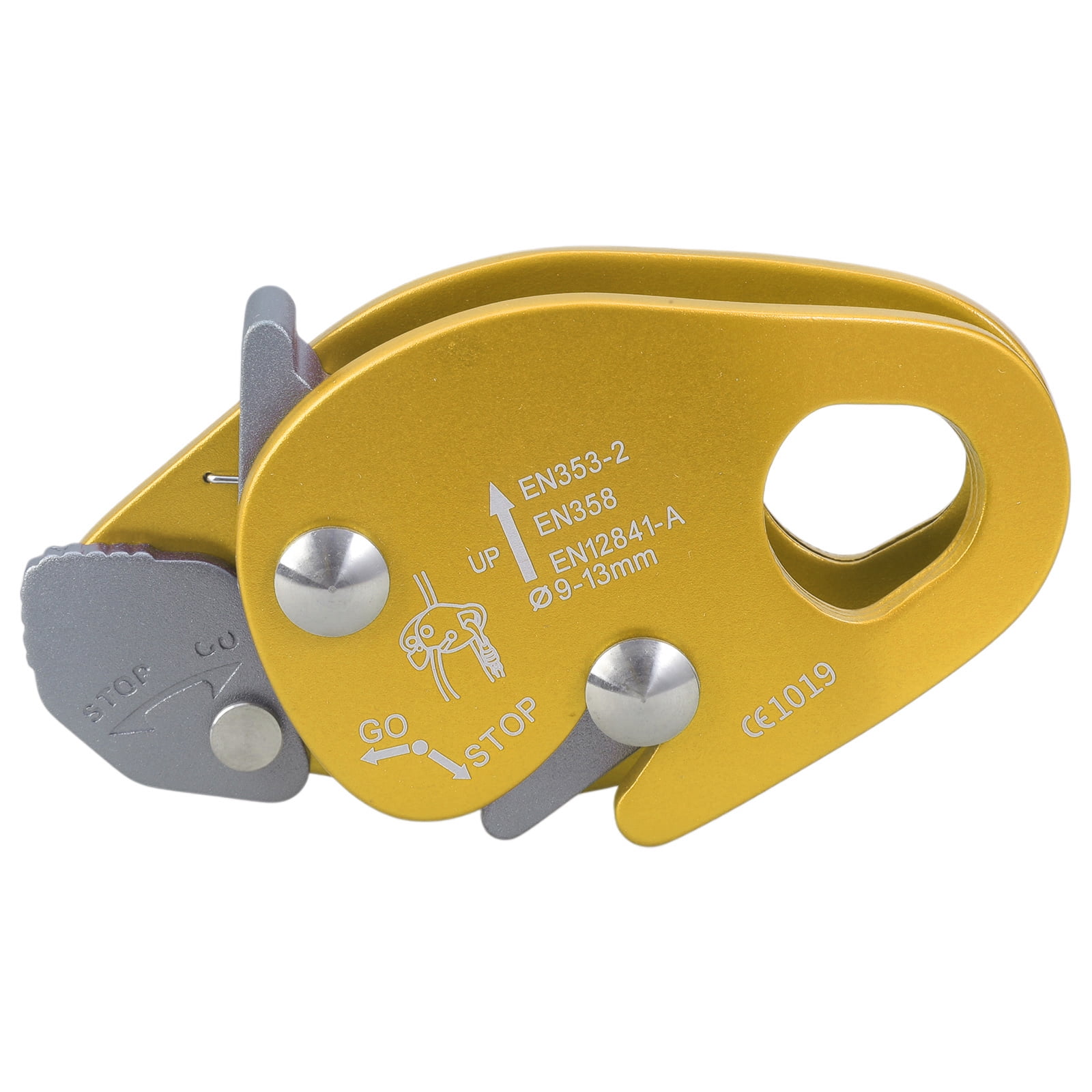 Jesscasday Outdoor Climbing Rope Grab Device Rope Grab Auto Locking Arrest Ascenders for Outdoor Climbing