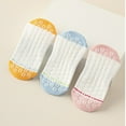 thumbnail image 7 of Women's 2-Pair Set Crew Athletic Socks with Striped Cuffs and Full Sole Grip for Yoga Fitness - 2 pairs-A, 7 of 7