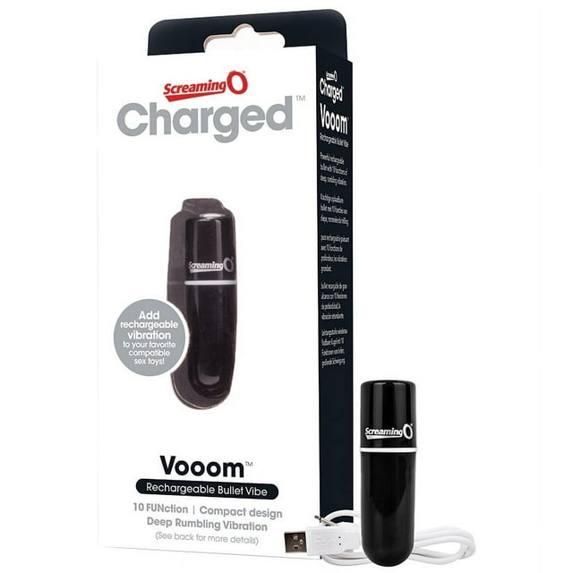 Screaming O Charged Vooom Balle Vibrante, Noir