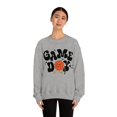 thumbnail image 3 of Retro Game Day Women's Basketball Fan Funny Novelty Pullover Unisex Sweatshirt, 3 of 5