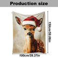 thumbnail image 3 of Clearance! Popular Christmas Santa Fleece Blanket New Holiday Sofa Throw Blanket, 3 of 5