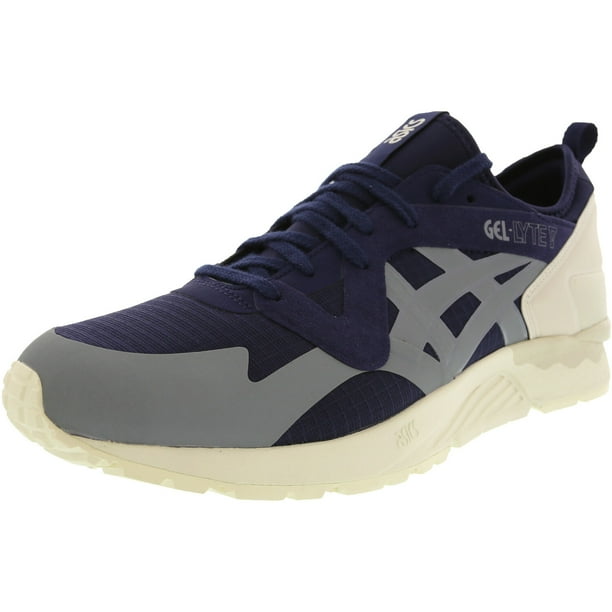 Asics Tiger Asics Tiger Men S Gel Lyte V Ns Peacoat Stone Grey Ankle High Mesh Sneaker 9 5m Walmart Com Walmart Com