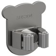 thumbnail image 2 of Cartoon Bear Stainless Steel Mop Holder No Punch Bathroom Mop Rack Strong Storage Solution 5ml, 2 of 4