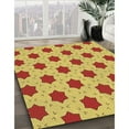 thumbnail image 3 of Ahgly Company Tapis Rectangulaire Lavable en Machine Rouge Pamplemousse Transitionnel, 2 Pieds x 5 Pieds, 3 of 7