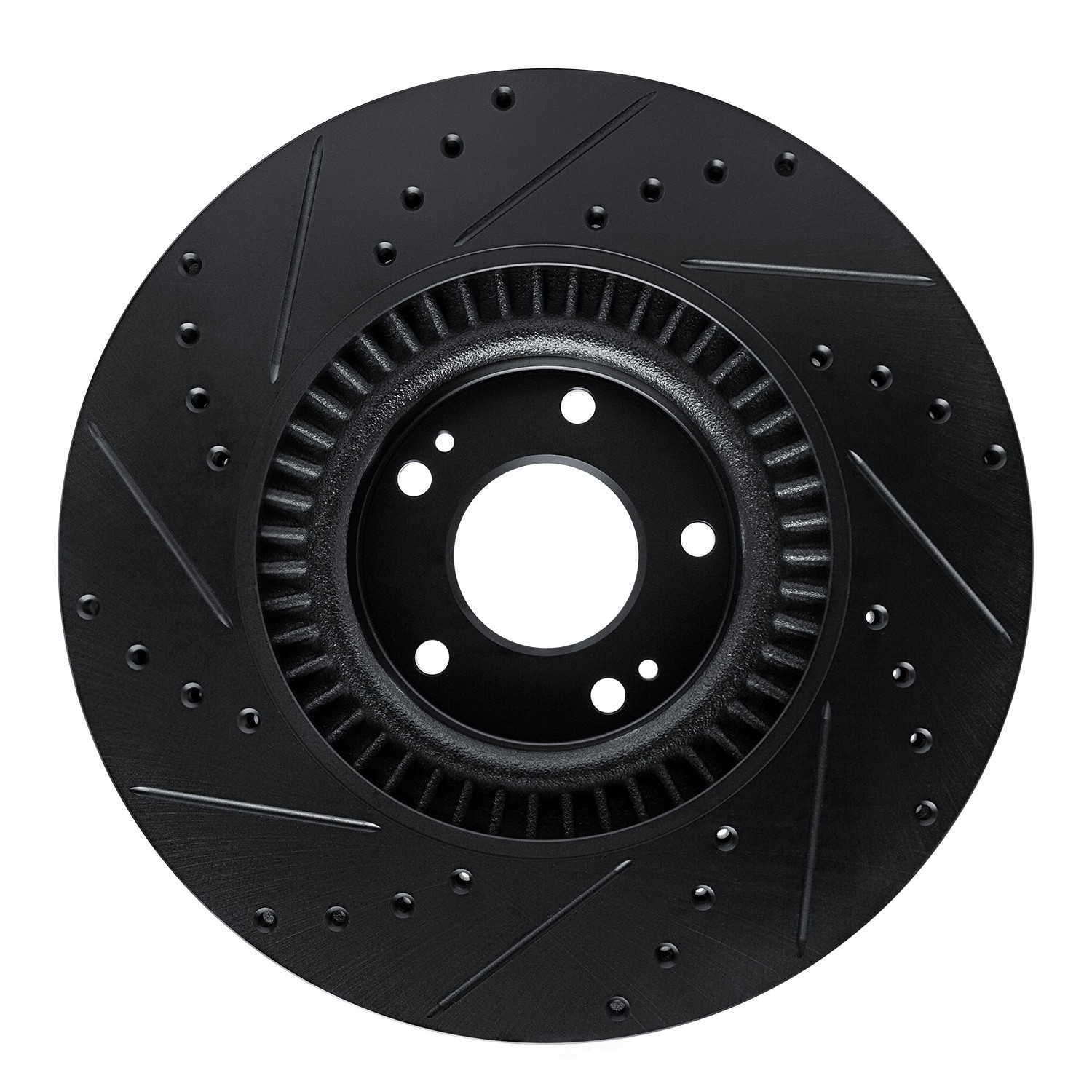 Dynamic Friction Company 633-21044R DFC Brake Rotor - Drilled And Slotted - Black