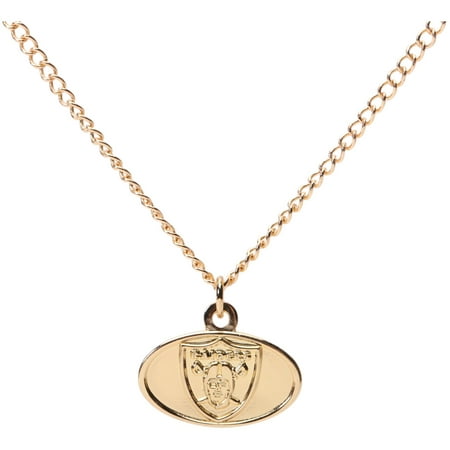 Oakland Raiders Jewelry - Oakland Raiders WinCraft Women's Logo Necklace - Gold - No Size