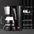 thumbnail image 5 of 4 Cup Drip Coffee Maker, Coffee Pot Machine Permanent Coffee Filter, Mini,20Oz Electric Coffee Maker,650W Black and Stainless Steel Brand: Nehilumn, 5 of 6