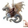 thumbnail image 1 of 2D Santa Claus decorations, Santa Claus Flying On His Pet Decoration-, 1 of 7