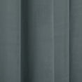 thumbnail image 4 of TWOPAGES Room Darkening 42"x84" Drape Velvet Pinch Pleat Privacy Curtain for Bedroom, 1 Panel, Dark Grey, 4 of 6