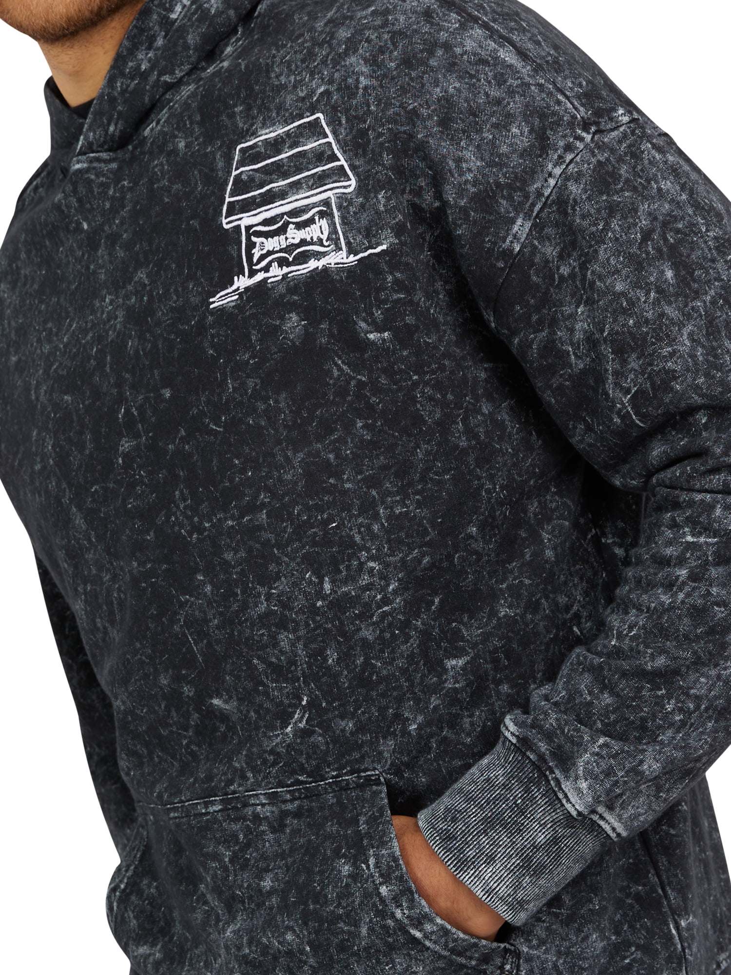 Dogg Supply by Snoop Dogg Men's & Big Men’s Acid Wash Hoodie Sweatshirt, Sizes XS-3XL