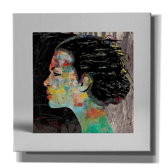 Epic Graffiti 'THE COLORFUL GIRL' by DB Waterman, 26"x26"