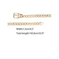 thumbnail image 3 of INSPIRE CHIC Women's Metal Chain Belts Waist Chains Belts for Dresses Jeans Decorated Belt 52.4" Gold Round Buckle, 3 of 5