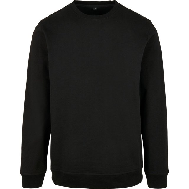 Build Your Brand Chandail en Molleton Basique Col Rond pour Hommes